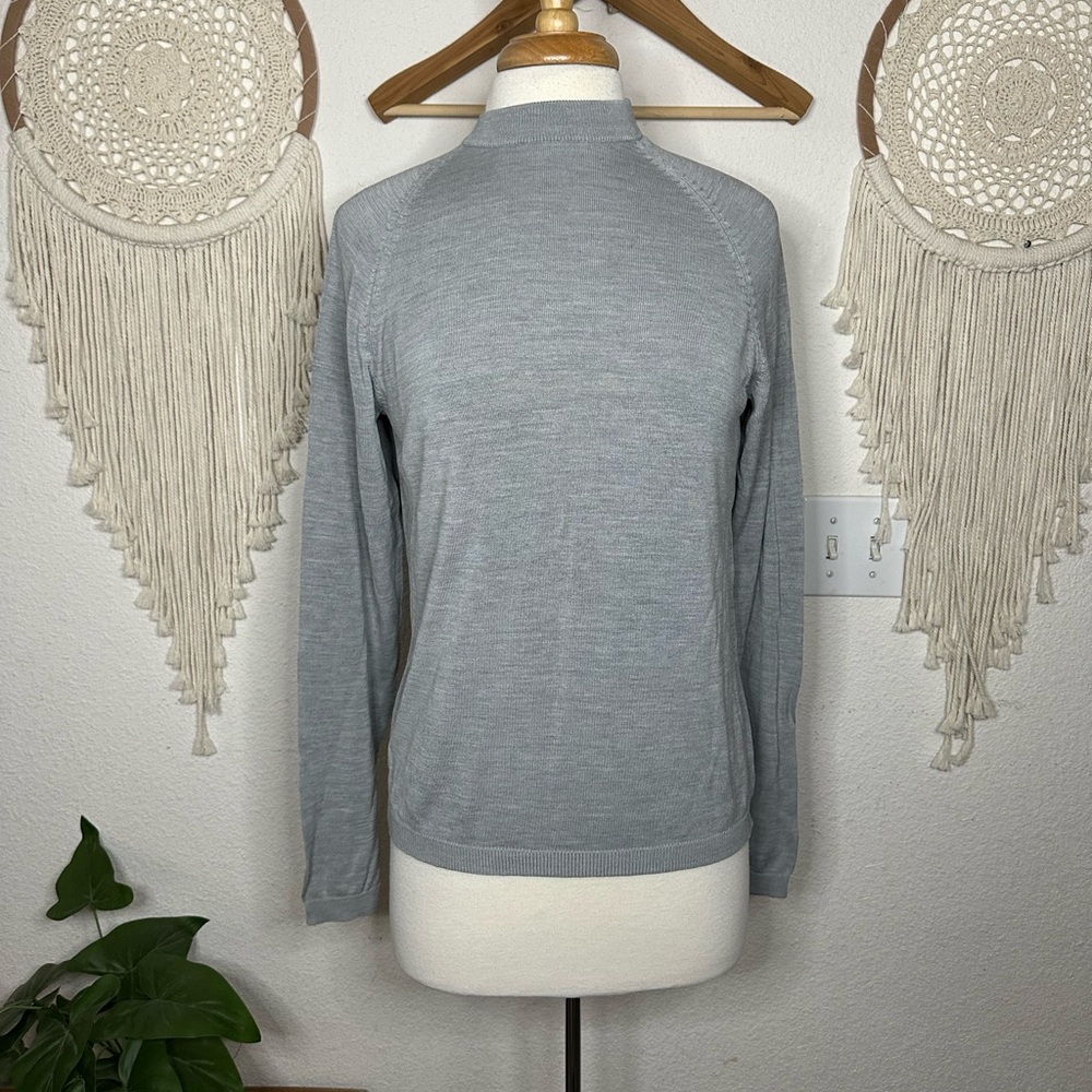 Murano Gray Knit silk Sweater Medium